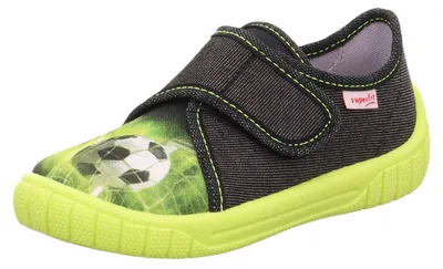 Produktbild von Superfit Bill Jungen Kigaschuhe mit Fussballmotiv Schwarz (0030), 1-000271-0030 - Gr. 30