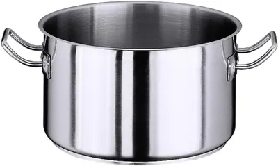 Productafbeelding van Vleespan RVS - Kookpan - Koken en Braden - Dik sandwichbodem - 18 cm - Zilver