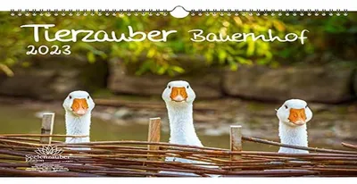 Bauernhof-Wandkalender 2023 A3, Tiere, mehrfarbig