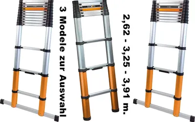 Produktbild von Teleskopleiter 2.63M | Mit SoftClose & AntiSlip das Original 2,63 Meter von Batavia