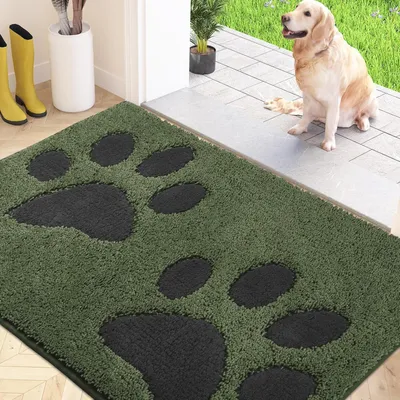 Obrázok produktu pre Umývateľná podložka na zachytávanie nečistôt, 80 x 120 cm, zelená, vnútorná podložka, protišmyková