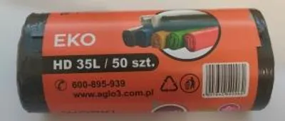 Zdjęcie produktu dla Worek Na Odpady Aglo Wor/Smhdpe 35L 50 Sztuk Czarny