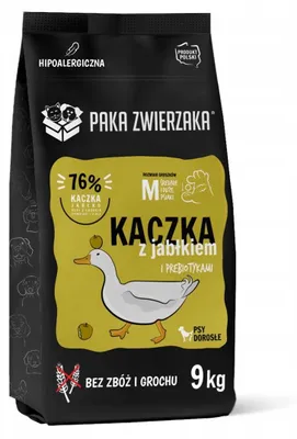 Productafbeelding van PAKA ZWIERZAKA Eend met appel - droogvoer voor honden - 9 kg