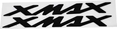 Produktbild von Paar von Motorrad -Emblem -Aufklebern 3Dimensionale Abziehbilder für Xmax 125 250 400 (schwarz)