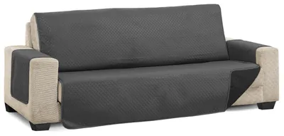 Bankhoes Diamond 4-Sitzer XL 220 cm Anthrazit/Schwarz