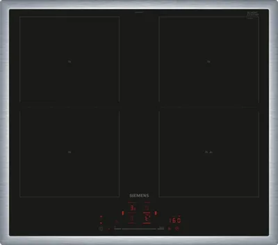 Immagine prodotto di Siemens iQ500, Piano cottura a induzione, 60 cm, Nero, Con cornice sul piano, ED645HQC1E