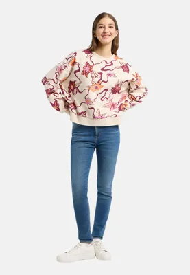 Produktbild von Ragwear Wuss Print - Damen Sweatshirt, Größe:XL, Farbe:ecru