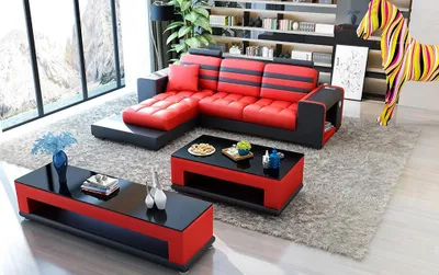 Produktbild von Ecksofa Polster Garnitur Wohnlandschaft L-Form Designer Sofa Couch Ecksofa Luxus