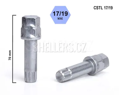 Obrázok produktu pre Kľúč na skrutky a matice kolies s vnútorným polygónom CSTL17/19, hlava 17/19 mm