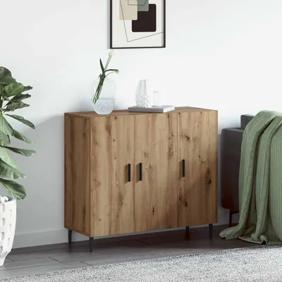 Produktbild von vidaXL Sideboard Artisan-Eiche 90 x 34 x 80 cm Holzwerkstoff