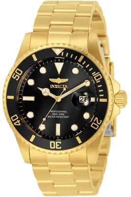 Zdjęcie produktu dla Invicta Pro Diver 33271 Zegarek Męski - Mechanizm Kwarcowy - Stal Nierdzewna z Czarną Tarcza - 42 mm