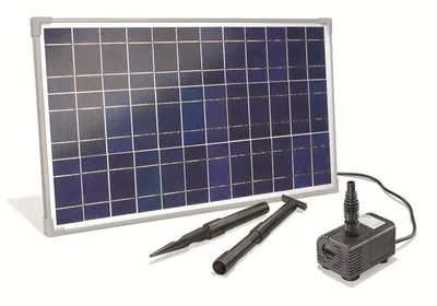Immagine prodotto di esotec corso d'acqua solare per laghetto da giardino set completo 25/1600 fontana solare 101018