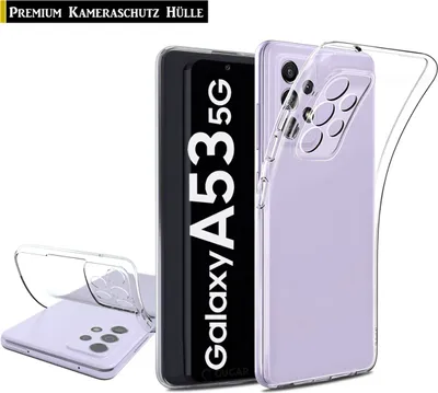 Produktbild von Für Samsung Galaxy A53 5G Handy Silikon Hülle Transparent Schutz Hülle Tasche Case Handyhülle Cover