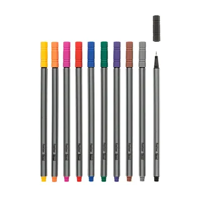 Obrázek produktu pro 10 jemných linerů / tenký hrot pera / tloušťka stehu: 0,4 mm