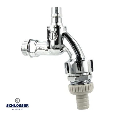 Produktbild von Js Auslaufventil Mit Rb,Rv,Sv     Steckschl.-Ot,3/4",Pol. Chr.,Dvgw