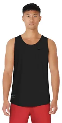 Imagen del producto de Camiseta de malla para natación NIKE, color negro