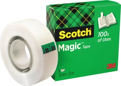 Productafbeelding van Scotch® M8101933 Plakband Magic™ 810, celluloseacetaat, onzichtbaar, geschikt voor het aanbrengen van labels, 33 meter x 19 mm