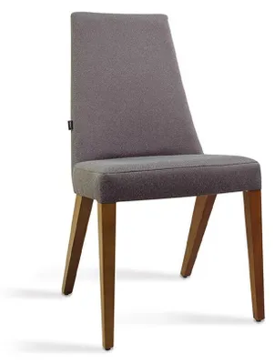 Produktbild von Grau Stuhl Luxus Einrichtung Moderne Esszimmer Holzstuhl Design Neu