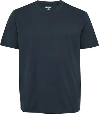 Zdjęcie produktu dla s.Oliver 2166120.5978.3XL, Koszulka, Męski, Niebieski, 3XL, Wycięcie pod szyją, Krótki rękaw