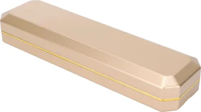 Produktbild von Elegante Schmuckaufbewahrungsbox mit Beleuchtung und beflockter Innenseite für Armbänder – ideal für Hochzeiten und Verlobungen.,Gold