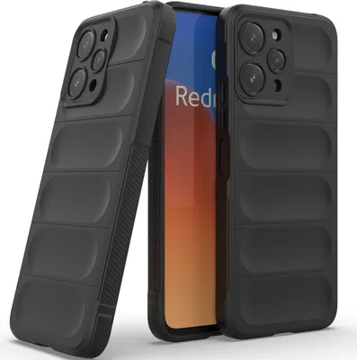 Produktbild von Handyhülle für Xiaomi Redmi 12 4G Weich TPU Silikon Stossfest Anti-rutsch Hülle Schwarz