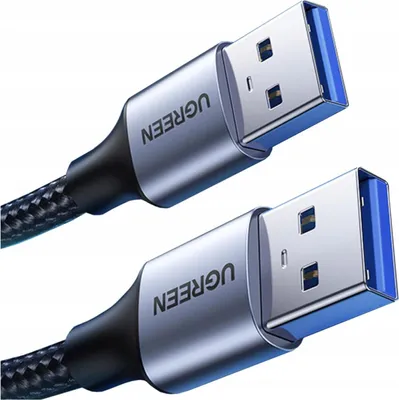 Image de Câble Usb3.0, Usb-A mâle à Usb-A mâle, Ugreen Us373 V 2A, 1M (Noir)