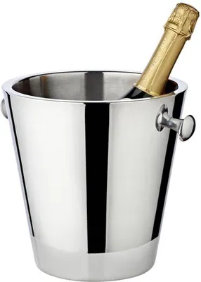 Productafbeelding van Wijnkoeler Champagnekoeler - Roestvrij Staal - 23 cm Diameter - 85 cm Hoogte - Met Standaard - Voor Wijn En Drank