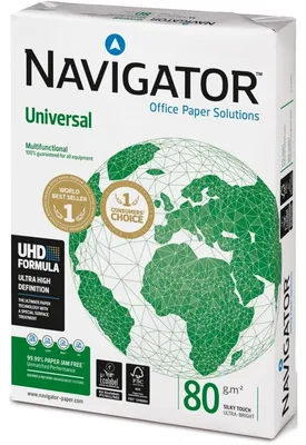 Produktbild von Navigator 330964, Universal, A3 (297x420 mm), 500 Blätter, 80 g/m², Weiß, 110 µm