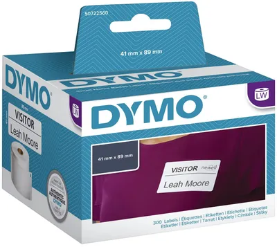 Productafbeelding van Dymo® S0722560 LabelWriter™ etikettenrollen - Naamlabels, 41 x 89 mm, wit