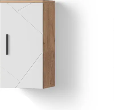 Immagine prodotto di Mobile bagno Livinity Ronco Bianco lucido/oro power oak 30 x 59 cm con ripiano, Model 52819