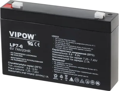 Obrázek produktu pro Vipow BAT0207 Gelová nabíjecí baterie 6V/7Ah