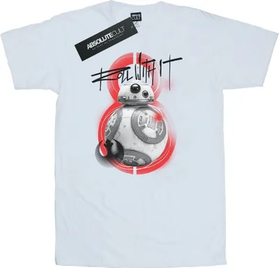 Produktbild von Star Wars - "The Last Jedi Roll With It" T-Shirt für Herren BI46982 (M) (Weiß)