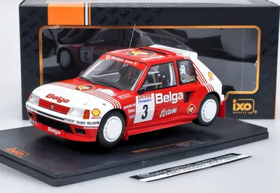 Obrázek produktu pro Peugeot 205 T16 No.3 Belga Rally Ypres B.Darniche/A.Mahe 1985 IXO 1:18