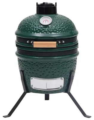 Produktbild von vidaXL 2-in-1 Kamado-Grill Smoker Keramik 56 cm Grün