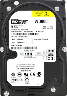 Produktbild von Festplatte WD WD800BB 80GB 2Mb Cache 7200Rpm Ata 3.5'' Zoll