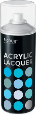 Produktbild von Biodur | Acrylfarbe - Farblos - 400ml, Sprühfarbe, Acryllack, Buntlack, Super Glanz