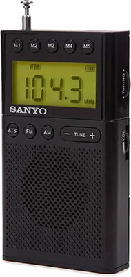 Immagine prodotto di Radio digitale portatile Sanyo Black AM/FM