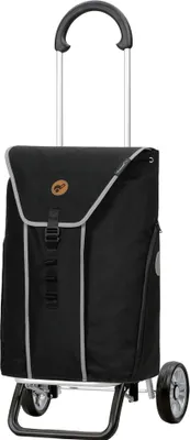 Produktbild von Andersen SHOPPER MANUFAKTUR Einkaufstrolley Scala Shopper Plus Bahne Grey schwarz 103cm