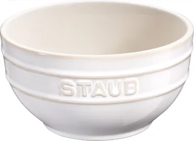 Produktbild von Staub Ceramic Schale Geschenkkarton 12 x 6 x 12 cm, Ø 12 cm rund Elfenbeinweiß