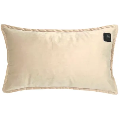 Immagine prodotto di Warmpi® Cuscino riscaldante a infrarossi beige velluto 30 × 50 cm - Senza fili e utilizzabile con cavo integrato di 2,5 m - Include un power bank da 10.000 mAh