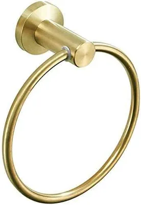 Produktbild von Handtuchring Edelstahl Gold, 1 Stk, Rund Wandmontiert, Für Bad Küche Schlafzimmer