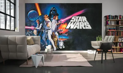 Produktbild von Komar Digitaldruck Vliestapete "Star Wars Poster Classic 1", bunt, 400 x 250 cm; 026-DVD4