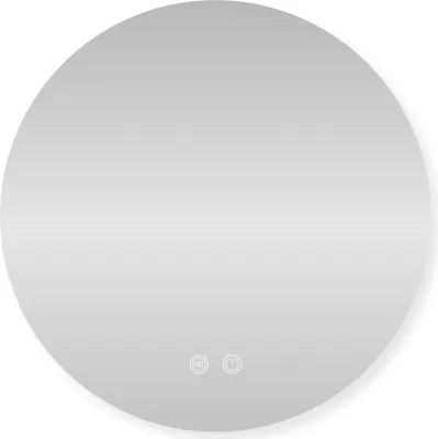 Produktbild von SensaHome – Runder Badezimmerspiegel ohne Rahmen mit LED-Beleuchtung – dimmbar – Anti-Kondensation – Warm-/Neutral-/Kaltweiß – 60cm