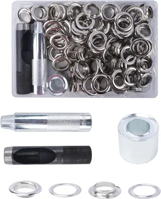 Produktbild von Ösen Werkzeugset 18 mm, silber, 1 Stück, für Handwerk