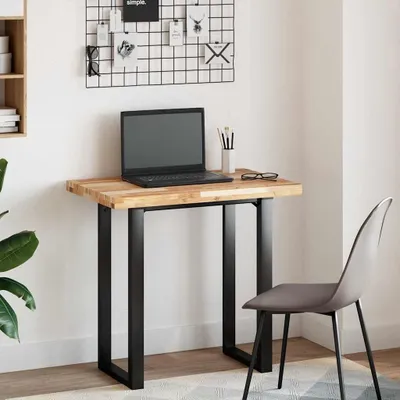 Immagine prodotto di vidaXL Piano scrivania non trattato 80x50x4 cm in legno massiccio di acacia