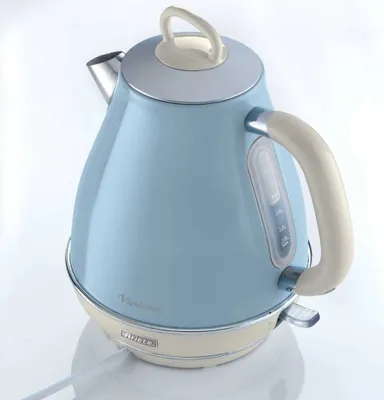 Image de Ariete Bouilloire Vintage forme cône bleu 1,7 L