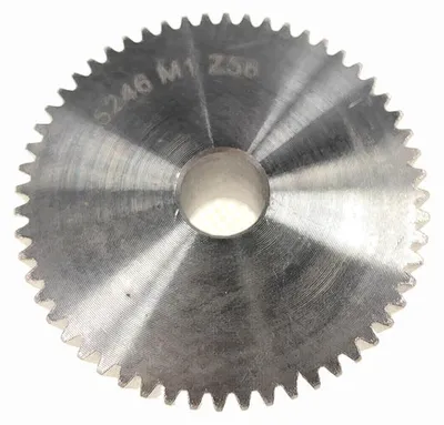 Image de Roue dentée, module 1, Z=56, avec moyeu - - Ozdowski