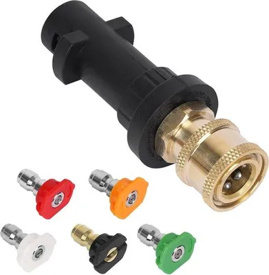 Obrázek produktu pro Adaptér Kärcher pro modely K2, K3, K4, K5, K6, K7 – rychlé připojení 1/4 palce – 5 tryskových hrotů
