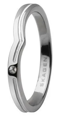 Immagine prodotto di Anello da donna Skagen argento/bianco JRSW018, misura anello: 52 (16,6) SS6 M10