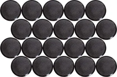 Produktbild von MAUL Magnet MAULpro rund 20 Stück 0,6 kg Kunststoff Ferrit bruchsicher erodiert lackiert Ø 2.9 x 1.1 cm schwarz